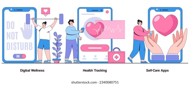 digital-wellness-health-tracking-selfcare-260nw-2340080751